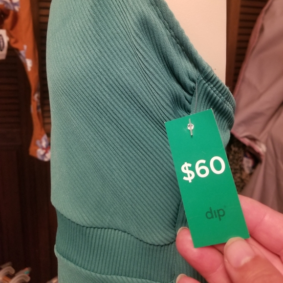 Ladies one piece swim suit, ribbed - Picture 1 of 7